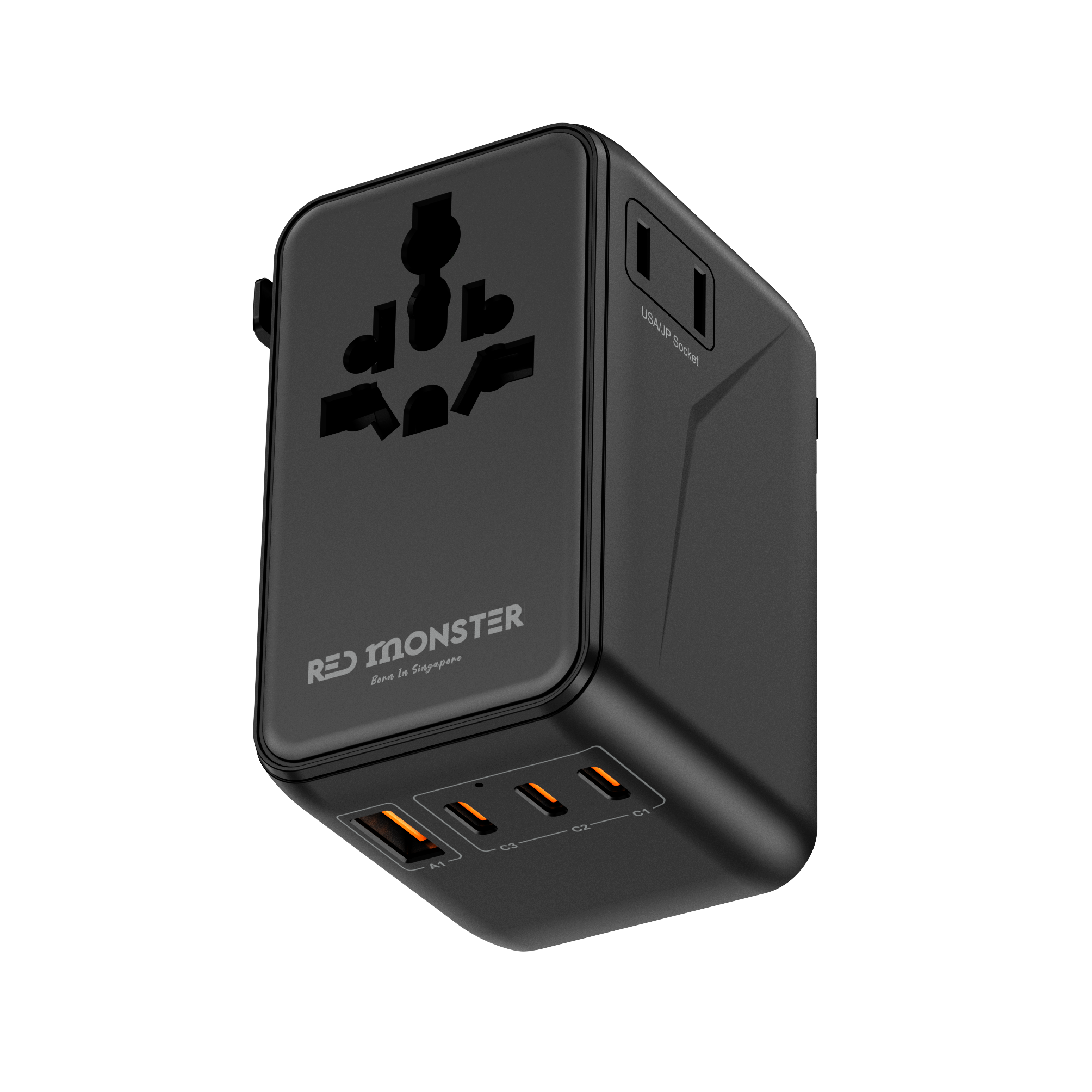 Monster Power Plug MY WORLD PLUG | PD 170W - Red Monster